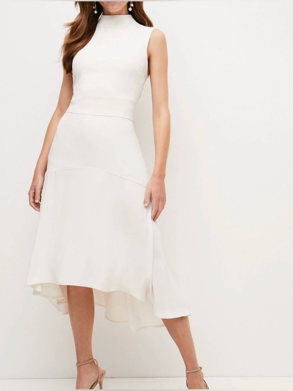 NWT Karen Millen Cream Sheath Dress